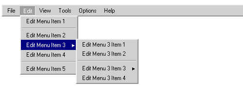 Выпадающие меню, такие как   Brainjar's классическая Месть Строки Меню   используйте z-index, чтобы кнопки меню и их выпадающие списки находились в верхней части стека